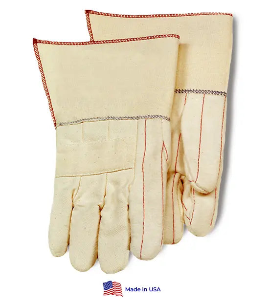 30 oz. 3-Ply Rubberized Gauntlet Hot Mill Gloves