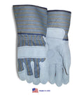 Premium Side-Split Leather Palm Gauntlet Gloves