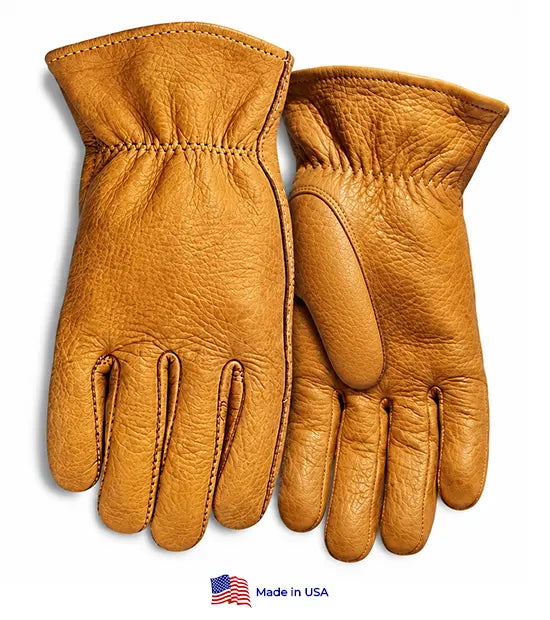 American Buffalo Leather Driver Gloves