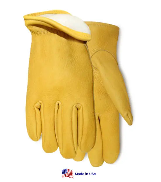 Thinsulate™-Lined Buckskin Driver Gloves