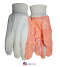 10 oz. Orange PVC Dotted Canvas Gloves