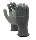 13-Gauge Gray PU Coated Work Gloves