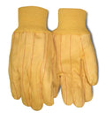 Quilted Golden Brown Chore Gloves
