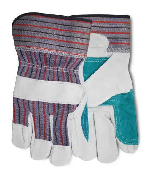 Reinforced Cowhide Leather Palm Work Gloves