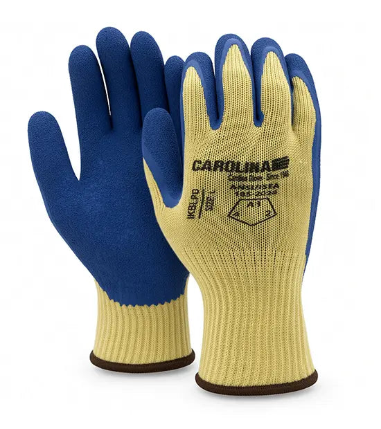 10-Gauge Blue Latex Coated Work Gloves